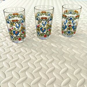 Set of 3 French Arcoroc Vintage Juice Glasses